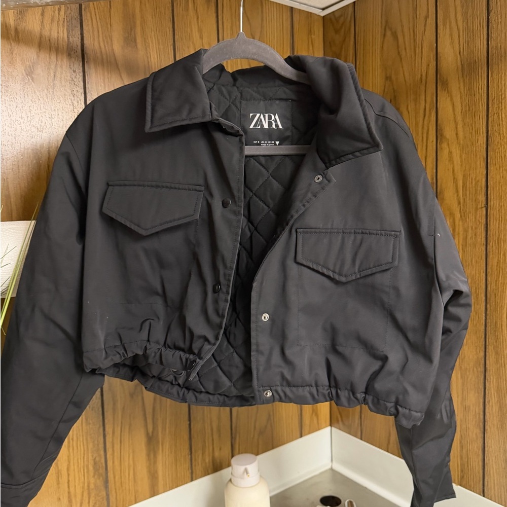 Zara Women's Black Utility Jacket